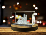 WESTMINSTER ABBEY 3D Engraved Crystal Souvenir - LED Illuminated Keepsake A&B Crystal Collection