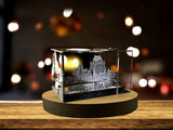 Château Frontenac 3D Engraved Crystal Keepsake Souvenir A&B Crystal Collection