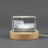Colosseum 3D Engraved Crystal Trophy Award — Made in Canada