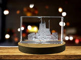 Sagrada Família 3D Engraved Crystal Keepsake Souvenir A&B Crystal Collection