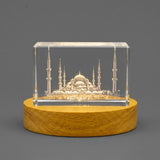 Sultan Ahmed Mosque 3D Engraved Crystal Trophy Award Souvenir — Made in Canada - Custom Award From A&B Crystal Collection