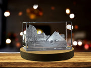 Musée du Louvre 3D Engraved Crystal 