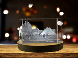 Musée du Louvre 3D Engraved Crystal Keepsake Souvenir A&B Crystal Collection