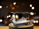 Sydney Opera House 3D Engraved Crystal Collectible Souvenir A&B Crystal Collection