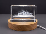 Sydney Opera House 3D Engraved Crystal Trophy Award Recognition — Made in Canada