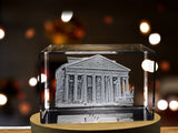 The Pantheon — Rome 3D Engraved Crystal Collectible Souvenir A&B Crystal Collection