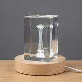 Space Needle 3D Engraved Crystal Trophy Award Recognition — Made in Canada