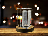 The Flatiron Building 3D Engraved Crystal Keepsake Souvenir A&B Crystal Collection