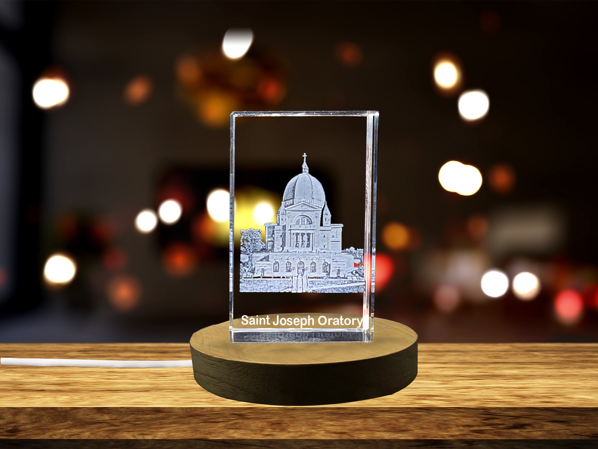 Saint Joseph's Oratory | 3D Engraved Crystal Monument A&B Crystal Collection