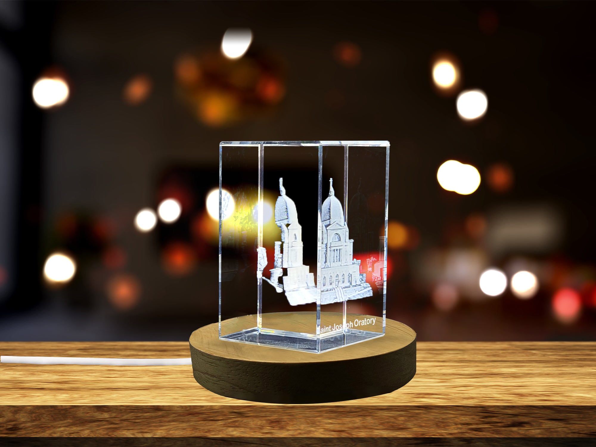 Saint Joseph's Oratory | 3D Engraved Crystal Monument A&B Crystal Collection