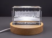 Palace Of Versailles 3D Engraved Crystal Trophy Award — Made in Canada