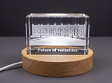 Palace Of Versailles 3D Engraved Crystal Trophy Award — Made in Canada