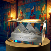 Great Pyramid of Giza 3D Engraved Crystal 