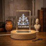 Atomium 3D Engraved Crystal Trophy Award — Made in Canada - Custom Award From A&B Crystal Collection