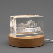 The Guggenheim Bilbao Spain 3D Engraved Crystal 