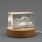 Guggenheim Bilbao Spain 3D Engraved Crystal Trophy Award Keepsake — Made in Canada