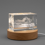 Guggenheim Bilbao Spain 3D Engraved Crystal Trophy Award Keepsake – Recognition Gift for Art Lovers