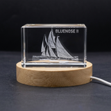 Bluenose 3D Engraved Crystal | Sailing into the Maritime Legacy