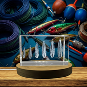 Fishing Sinkers 3D Engraved Design - Recognition Art Piece