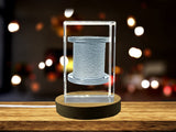 Recognition Premium 3D Engraved Fishing Line Crystal Sculpture - Unique Gift for Anglers