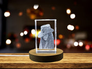 Anne Bonny 3D Engraved Crystal - Embody the Spirit of the Fearless Female Pirate