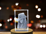 Anne Bonny 3D Engraved Crystal - Embody the Spirit of the Fearless Female Pirate A&B Crystal Collection