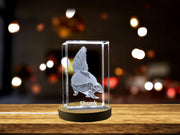 Skunk Scentinel 3D Engraved Crystal Keepsake | Made-to-Order | Free LED Base Light