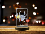 Web de Wonder | Design d'araignée | Keeprsake à cristal gravé 3D