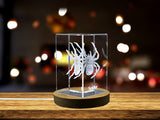 Web of Wonder | Spider Design | 3D Engraved Crystal Keepsake A&B Crystal Collection