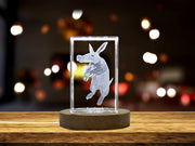 Crystal gravé 3D unique avec conception Aardvark - Cadeau parfait pour les amoureux des animaux