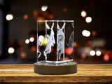 Unique 3D Engraved Crystal with Aardvark Design - Perfect Gift for Animal Lovers A&B Crystal Collection
