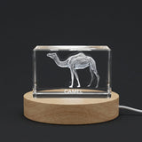 3D Engraved Camel 3D Engraved Crystal — Made in Canada