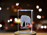 Stunning 3D Engraved Elephant Crystal | Unique Home Decor A&B Crystal Collection