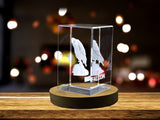 Exquisitely Crafted Crystal Falcon Sculpture | Unique Engraved Home Decor A&B Crystal Collection