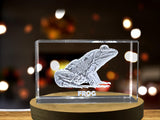 Whimsical Frog Crystal Carvings | Exquisite Gems Etched with Playful Amphibians A&B Crystal Collection