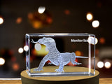 Graceful Monitor Lizard Crystal Carvings | Exquisite Gems Etched with Reptilian Sentinels A&B Crystal Collection