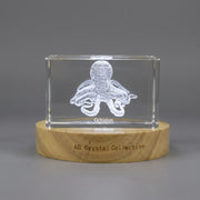 Sculptures en cristal complexes de poulpe | Gemmes exquises gravées avec des céphalopodes d'un autre monde