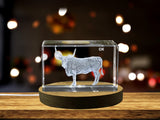 Majestic Ox Crystal Carvings | Exquisite Gems Etched with Noble Cattle A&B Crystal Collection
