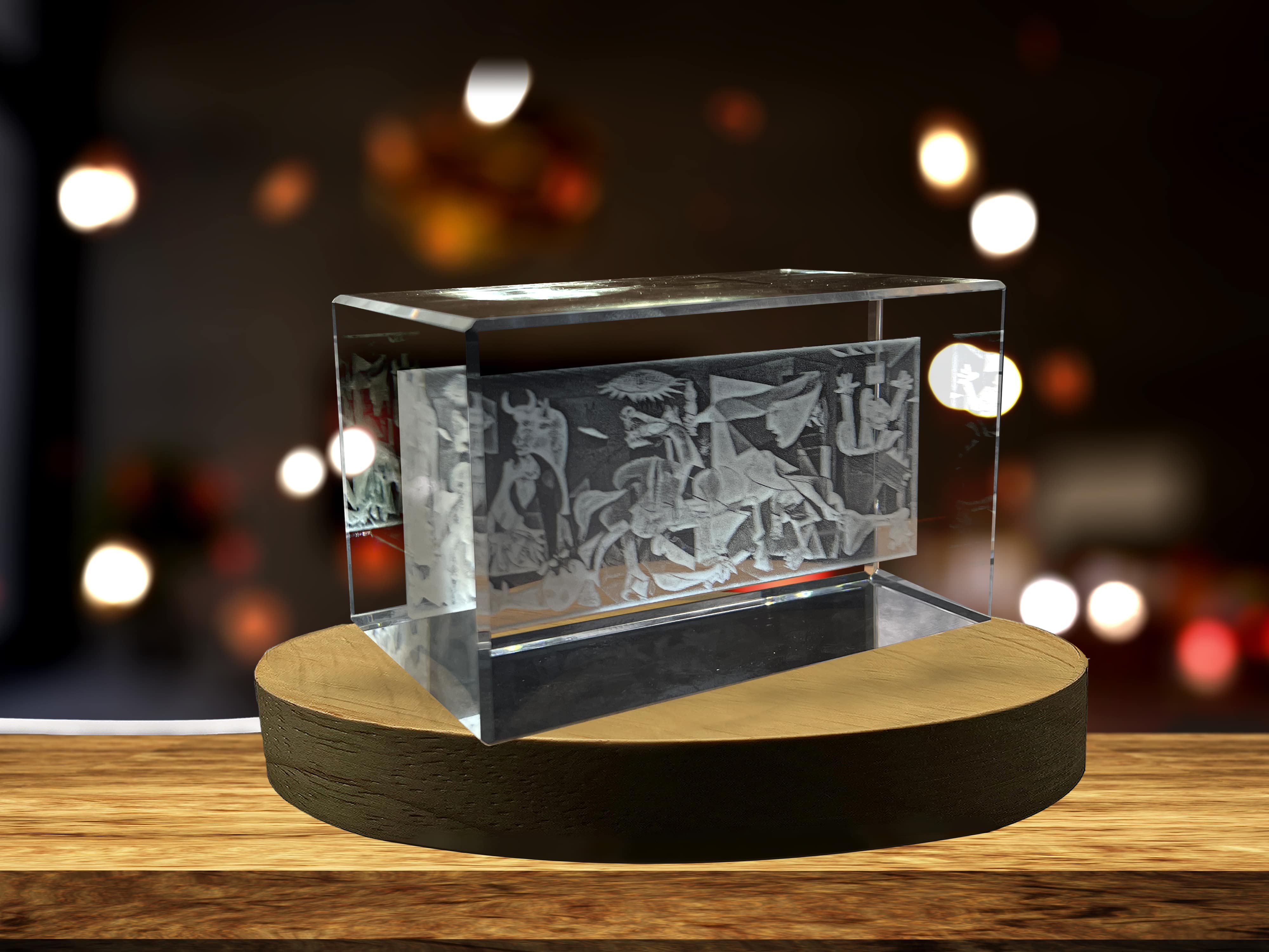 Guernica 3D Engraved Crystal Decor A&B Crystal Collection