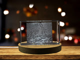 Liberty Leading the People 3D Engraved Crystal Decor