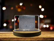 Impression, Sunrise 3D Engraved Crystal 