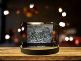 Le radeau du cristal de cristal de Medusa 3D gravé de cristal / cadeau / décor / collection / souvenir