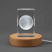 Pluto 3D Engraved Crystal 