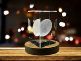 Haumea 3D Engraved Crystal Novelty Decor A&B Crystal Collection