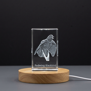 Redwing Blackbird 3D Engraved Crystal 3D Engraved Crystal Keepsake/Gift/Decor/Collectible/Souvenir