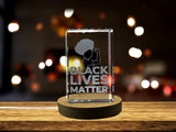 La lutte contre le racisme 3D gravé cristal 3d Crystal KeepSake / Gift / Decor / Collectible / Souvenir