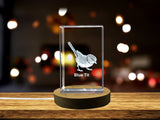 Blue Tit 3D Engraved Crystal 3D Engraved Crystal Keepsake/Gift/Decor/Collectible/Souvenir A&B Crystal Collection