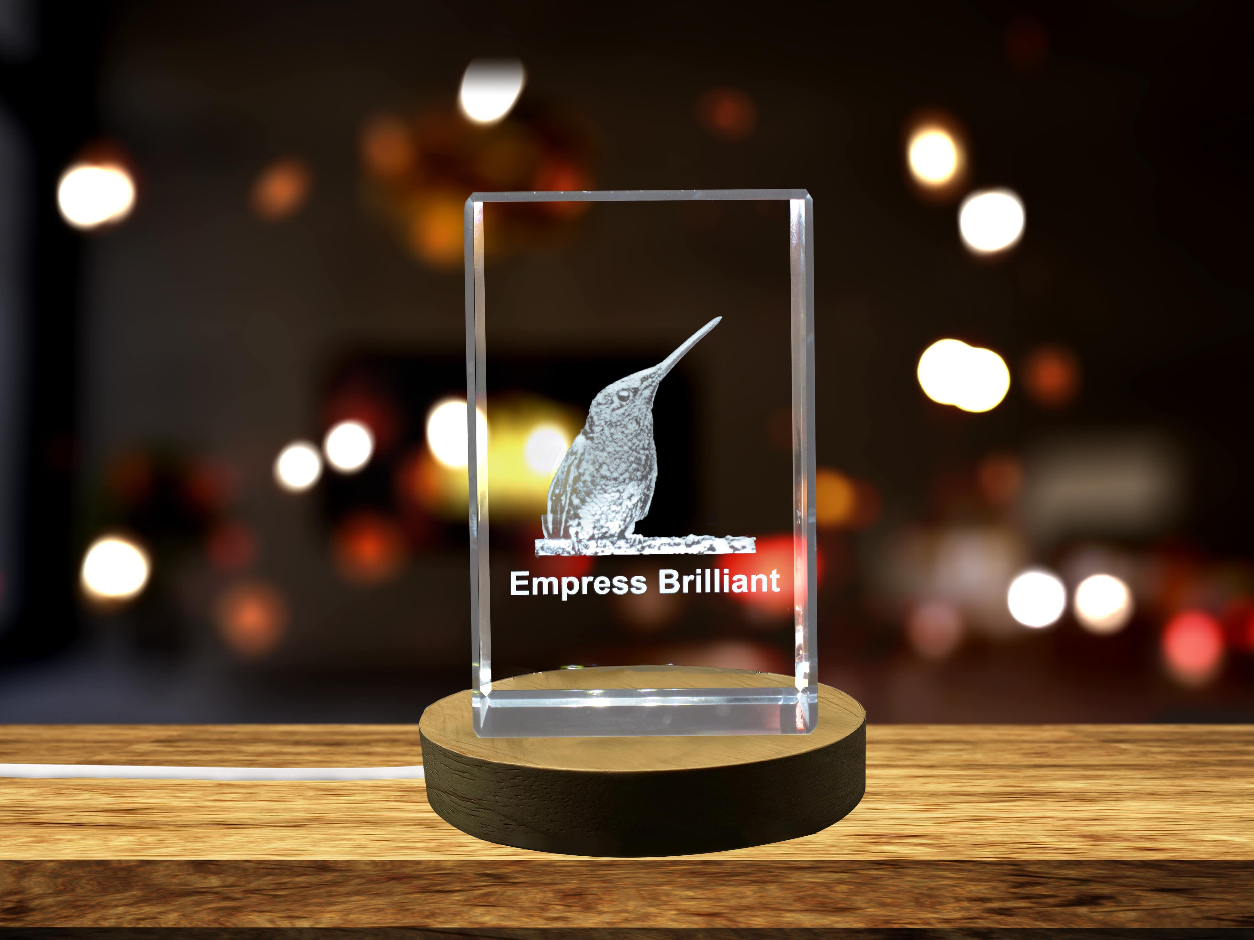 Empress Brilliant 3D Engraved Crystal 3D Engraved Crystal Keepsake/Gift/Decor/Collectible/Souvenir A&B Crystal Collection