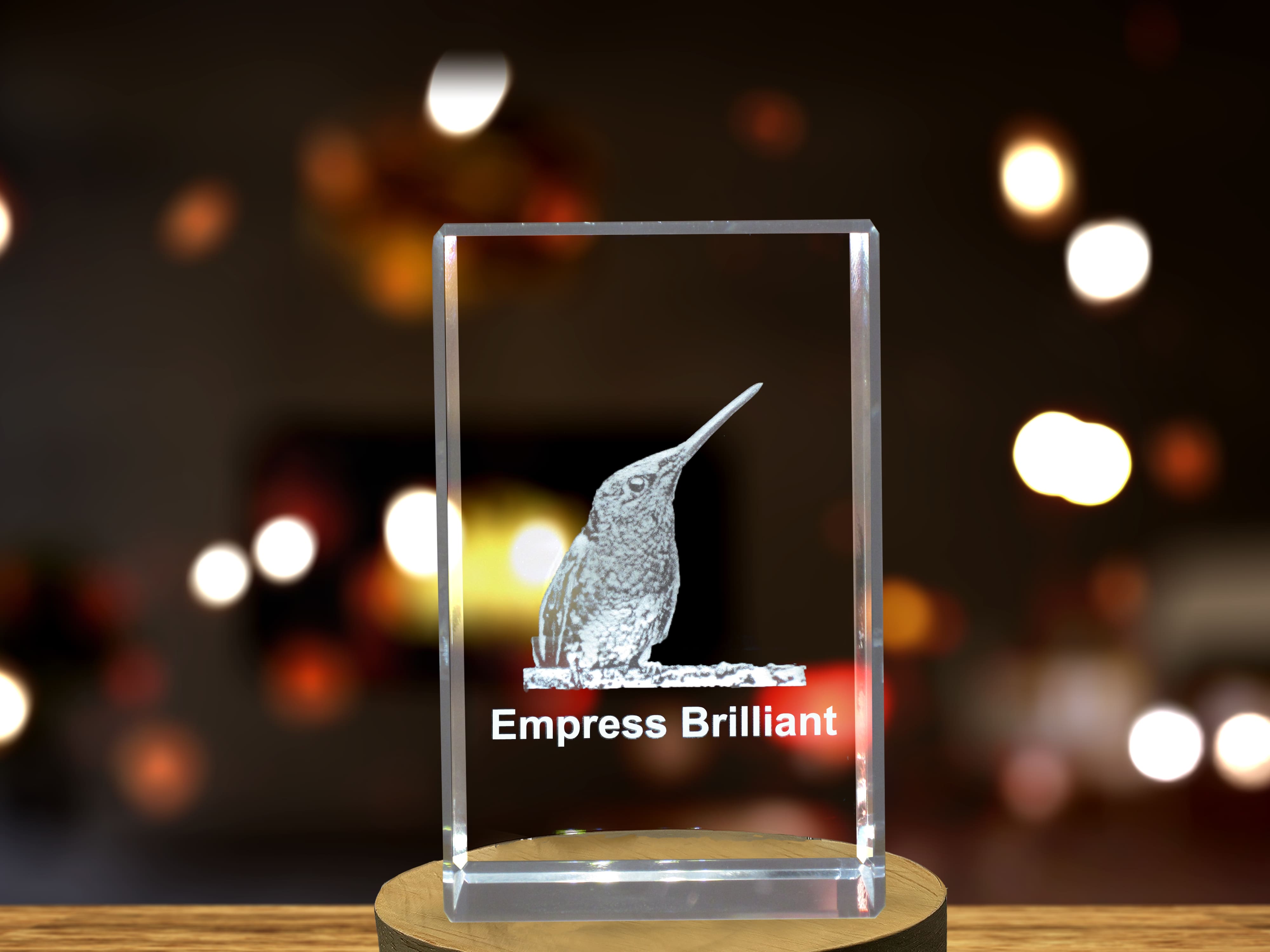 Empress Brilliant 3D Engraved Crystal 3D Engraved Crystal Keepsake/Gift/Decor/Collectible/Souvenir A&B Crystal Collection