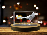 Red Golden Pheasant 3D Engraved Crystal 3D Engraved Crystal Keepsake/Gift/Decor/Collectible/Souvenir